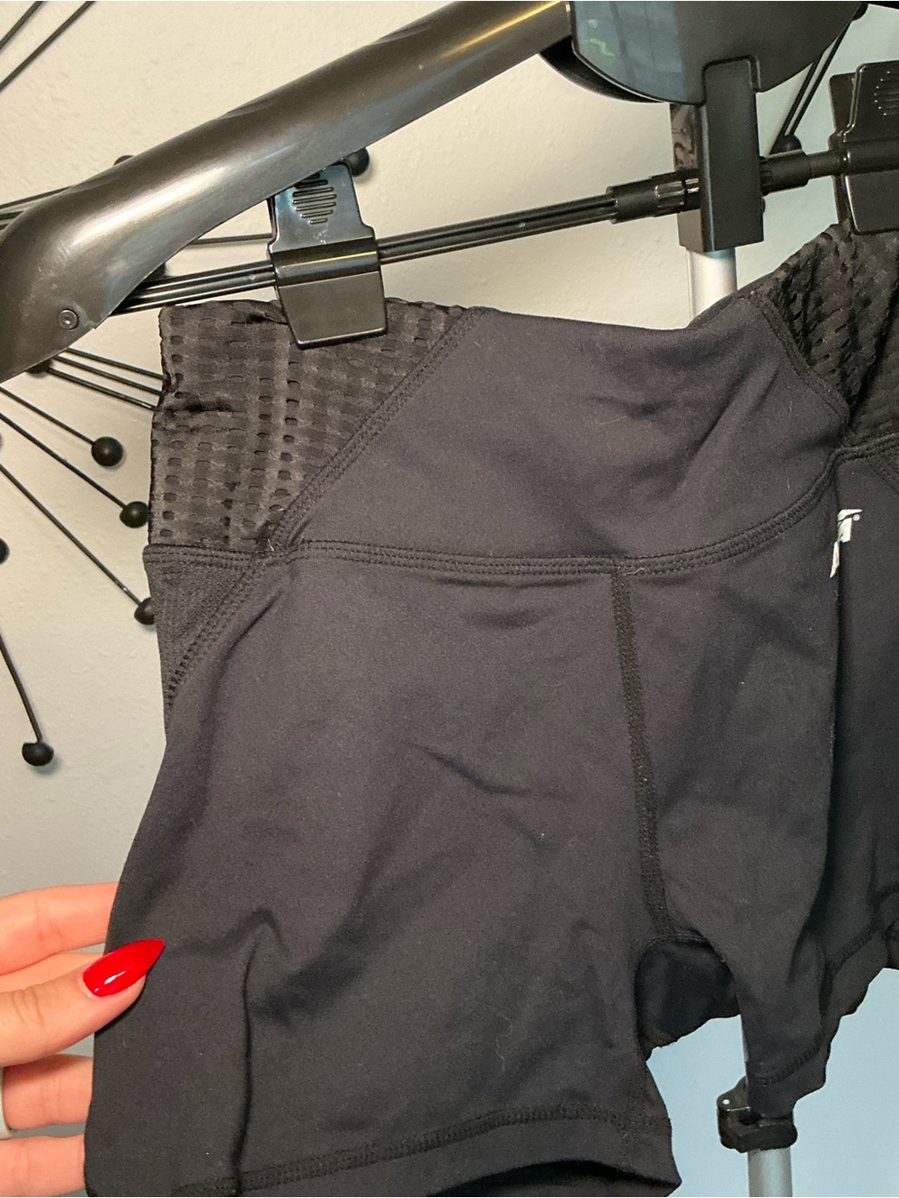 Avia Black Athletic Shorts Size XS 0-2 High Rise Compression Workout Shorts - Picture 2 of 4